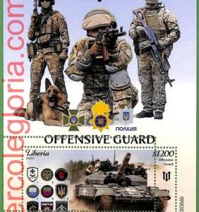 B1606 - LIBERIA - ERROR MISPERF Stamp Sheet - 2023 - WAR Dogs GERMAN SHEPPERD