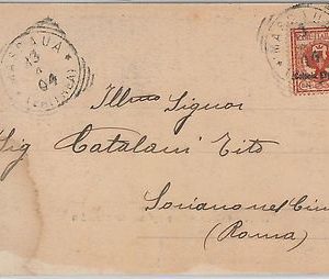 53394 - ITALIA COLONIE: ERITREA  - Storia Postale: CARTOLINA da  MASSUA 1904