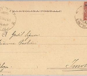 53398 - ITALIA COLONIE: ERITREA  - Storia Postale: CARTOLINA da  ADI DAUA 1902