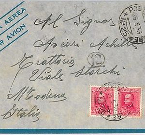 53403 - ERITREA  - Storia Postale: BUSTA con annullo POSTA MILITARE 25 1936