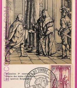 ag3320 - BELGIUM  - POSTAL HISTORY -  Maximum Card  - ROYALTY