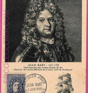 ag3337 - FRANCE - POSTAL HISTORY - Maximum Card  - Jean BART - 1958 NAVY Militar