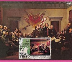 ag3367 - SAMOA I SISIFO - POSTAL HISTORY - Maximum Card - American Independence