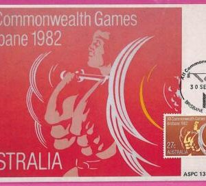 ag3365 - AUSTRALIA - POSTAL HISTORY - Maximum Card - 1982  SPORTS Games