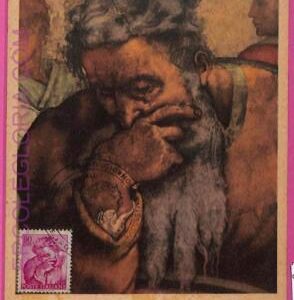 ag3379 - ITALY - POSTAL HISTORY - Maximum Card - ART Michelangelo  - 1961
