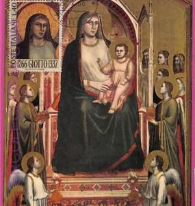 ag3395 - ITALY - POSTAL HISTORY - Maximum Card - ART, Giotto - 1966