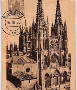 ad8778 - SPAIN  - POSTAL HISTORY - Maximum Card - 1938, Burgos - ARCHITECTURE