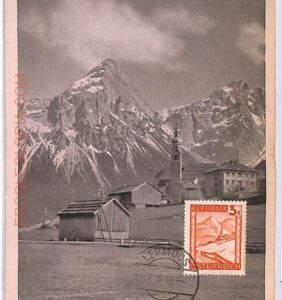 ad8800 - AUSTRIA  - POSTAL HISTORY - Maximum Card - 1948 Lermoos MOUNTAIN