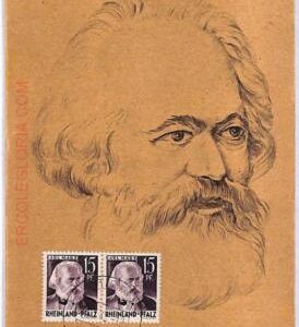 ad8806 - GERMANY Rheinland-Pfalz -Maximum Card - 1948 Karl Marx