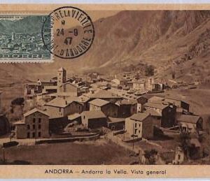 ad8722 - ANDORRA  - POSTAL HISTORY -  Maximum Card   1947, Architecture
