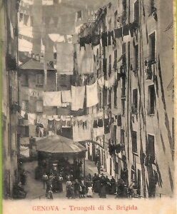 aa9156 - CARTOLINA D'EPOCA  GENOVA Città : Truogoli di S. Brigida