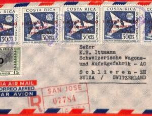 aa2625 - COLOMBIA - POSTAL HISTORY - OVERPRINTED STAMPS on REGISTERED COVER 1962