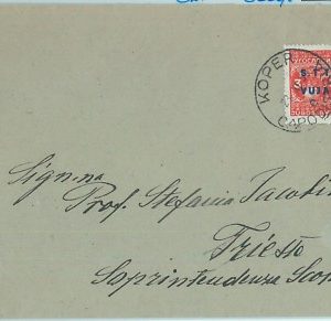 68818 - TRIESTE B - Storia Postale -  BUSTA da KOPER a TRIESTE  1950
