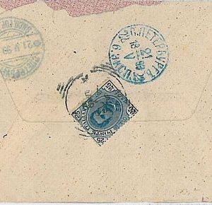 ITALIA REGNO:  storia postale - BUSTA per ST PETERSBURG RUSSIA 1893
