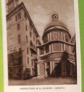 aa9170 - CARTOLINA D'EPOCA  GENOVA Città : Parrocchia S. Giorgio