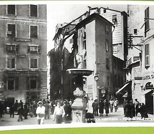 aa9175- CARTOLINA D'EPOCA  GENOVA Città : Piazza Ponticello