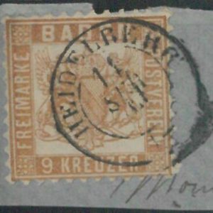 77951a - GERMANY Baden -  STAMP:  Michel  # 20b -    USED