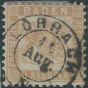 77951b - GERMANY Baden -  STAMP:  Michel  # 20b -    USED
