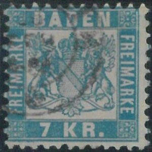 77952 - GERMANY Baden -  STAMP:  Michel  # 25b -    USED