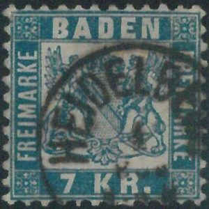 77953 - GERMANY Baden -  STAMP:  Michel  # 25a -    USED  luxus