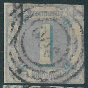 78250d  - GERMANY Thurn und Taxis -  STAMP:  Michel  # 15  -  finely USED