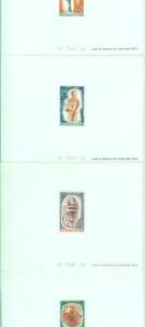 86979 - TCHAD Chad - set of 4 LUXURY Souvenir Sheet  - SAO Art ARCHEOLOGY