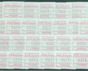 86986 - NEW ZEALAND - FRAMA LABEL stamps:   Set of 26 from 0,01 to 0,30