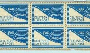 86988  - GERMANY Allied Occupation  - STAMPS: Booklet wout COVER - 6 Panes 1948