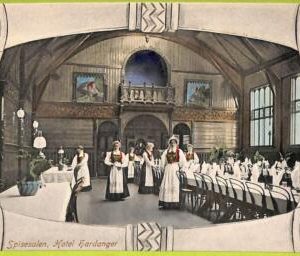 ad1928 - NORWAY - VINTAGE POSTCARD - Spisesalen, Hotel Hardanger