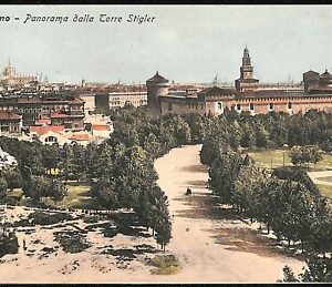 ab1193 - CARTOLINA D'EPOCA - MILANO Città : Panorama dalla Corre Stigler