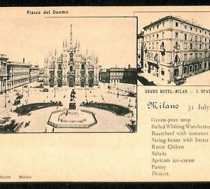 ab1196 - CARTOLINA D'EPOCA - MILANO Città : Piazza del Duomo