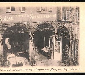 ab1197 - CARTOLINA D'EPOCA - MILANO Città : Hotel Suisse Schweizerhof
