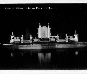 ab1202 - CARTOLINA D'EPOCA - MILANO Città : Luna Park - Il Teatro
