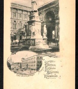 ab1208 - CARTOLINA D'EPOCA - MILANO Città : Hotel Grande Bretagne