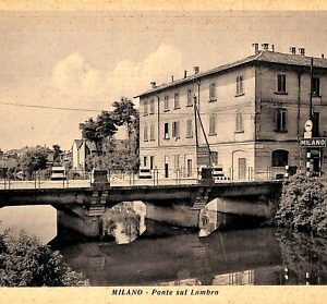 ab1209 - CARTOLINA D'EPOCA - MILANO Città : Ponte sul Lambro