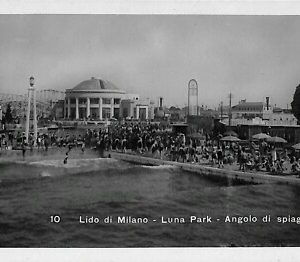 ab1214 - CARTOLINA D'EPOCA - MILANO Città : Lido di Milano-Luna Park - Il Teatro