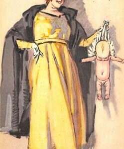 ab6623 - VINTAGE POSTCARD - Glamour Ladies Donnine - ARTIST SIGNED