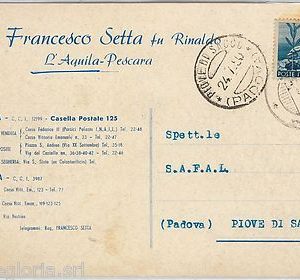 60445 - CARTOLINA d'Epoca - L'AQUILA / PESCARA:  PUBBLICITARIA 1950