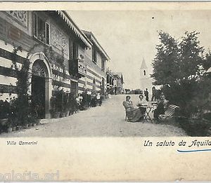 60448  - CARTOLINA d'Epoca - L'AQUILA città :  VILLA CAMERINI