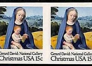 94808b -  USA - STAMPS - SC #  17699 IMPERF PAIR - MNH Christmas MADONNA