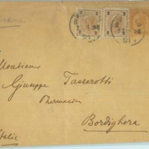85025 - AUSTRIA - POSTAL HISTORY - Stationery WRAPPER with added stamps 1893