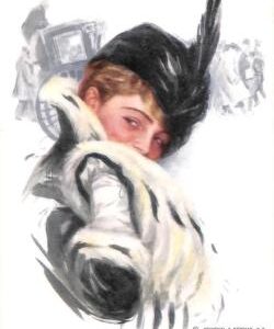 ab6646 - VINTAGE POSTCARD - Glamour Ladies Donnine  ARTIST SIGNED