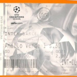 C2318- Vecchio BIGLIETTO PARTITA CALCIO- 2003 INTER VS BARCELLONA