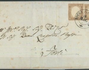 82380 - SARDEGNA - STORIA POSTALE: Sass # 14Ch su Busta da ROCCA San Casciano