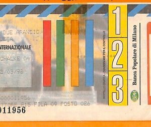 C2285- Vecchio BIGLIETTO PARTITA CALCIO- 1998 INTER VS SCHALKE