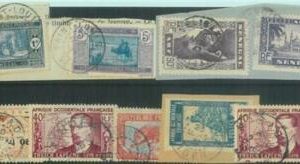 88123 - FRENCH COLONIES: Africa  -  STAMPS - NICE LOT of 50 USED Stamps