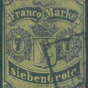 88185 -  GERMANY Bremen -  STAMP:  Michel  # 3   Very Fine USED small defect