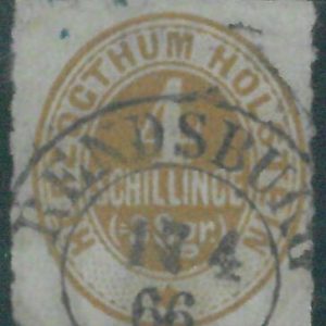 88186 -  GERMANY Schleswig -  STAMP:  Michel  # 12   - Fine USED small defect
