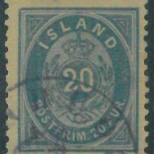 88195a  - ICELAND -  STAMP  - MICHEL  #  14Bb -   Very Fine  USED