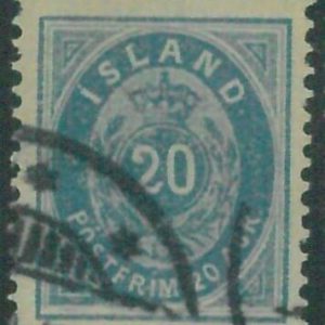 88195b  - ICELAND -  STAMP  - MICHEL  #  14Bb -   Very Fine  USED